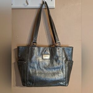 Nine West shoulder tote bag in Silver